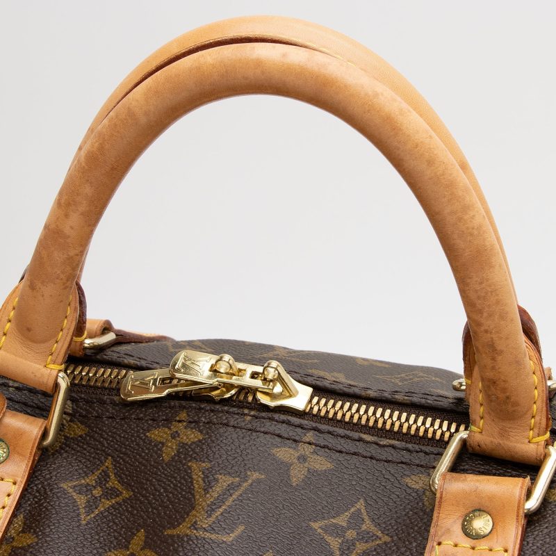 Louis Vuitton Vintage Monogram Canvas Keepall Bandouliere 60 Duffle Bag (SHF-05Mljd) - Image 13