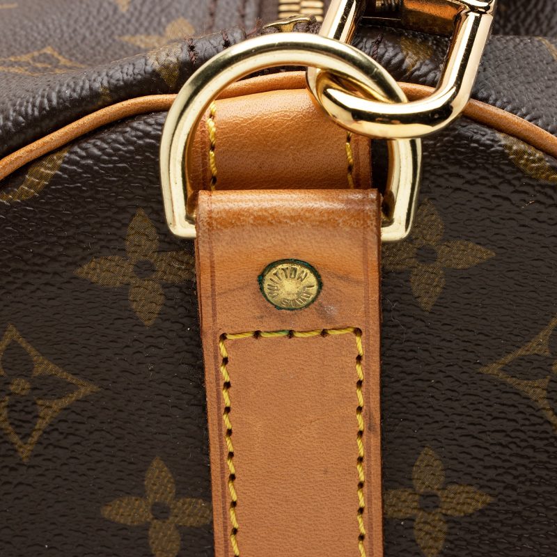 Louis Vuitton Vintage Monogram Canvas Keepall Bandouliere 60 Duffle Bag (SHF-05Mljd) - Image 15