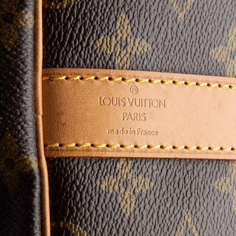 Louis Vuitton Vintage Monogram Canvas Keepall Bandouliere 60 Duffle Bag (SHF-05Mljd) - Image 7