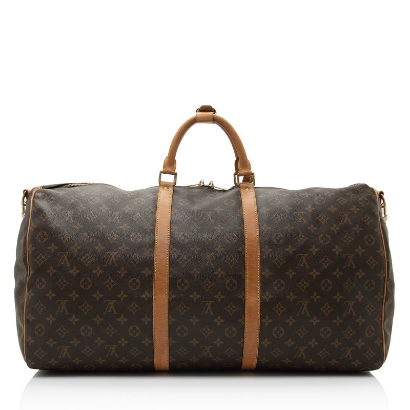Louis Vuitton Vintage Monogram Canvas Keepall Bandouliere 60 Duffle Bag (SHF-Nob4B7) - Image 2