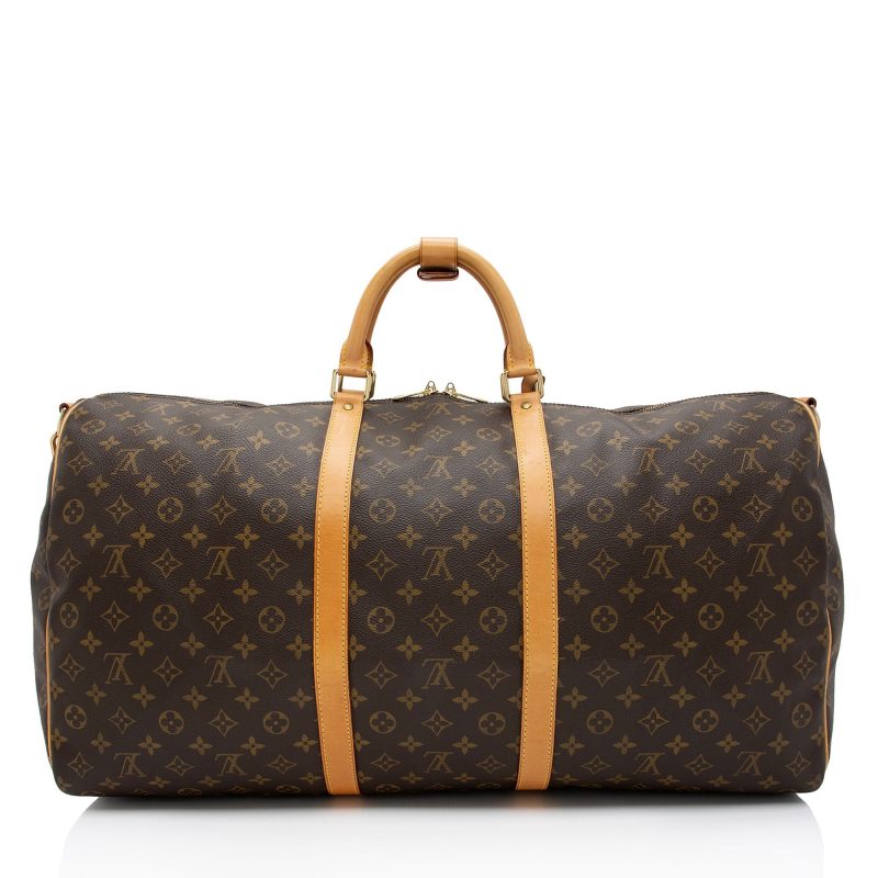 Louis Vuitton Vintage Monogram Canvas Keepall Bandouliere 60 Duffle Bag (SHF-N7uWMn) - Image 2