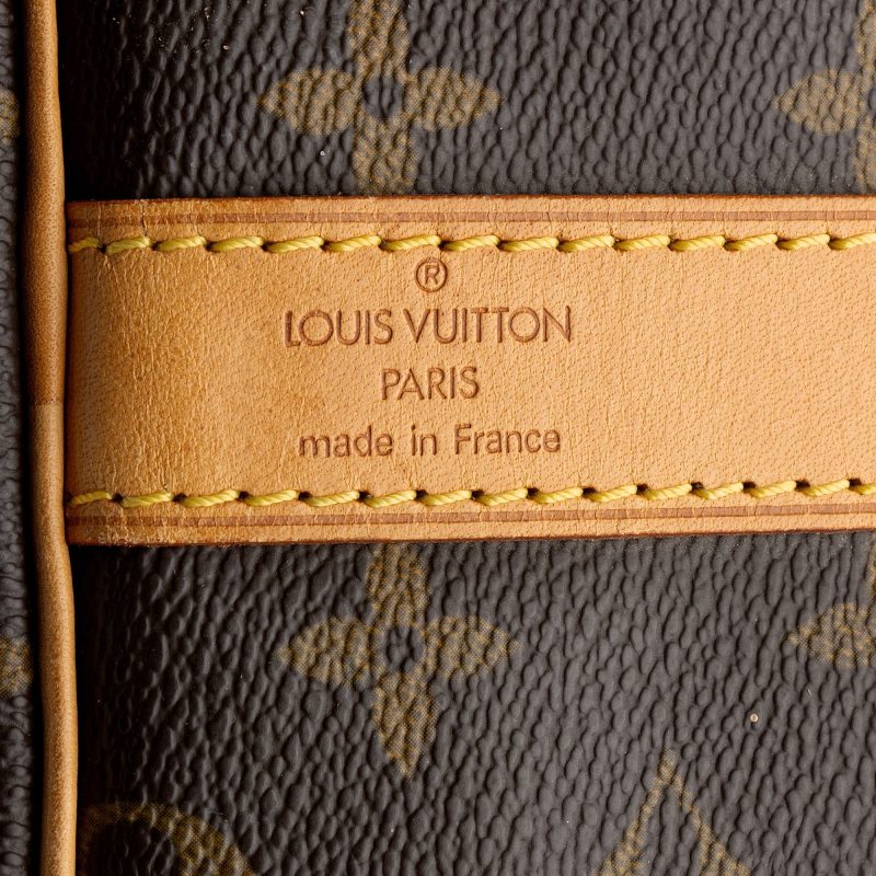Louis Vuitton Vintage Monogram Canvas Keepall Bandouliere 60 Duffle Bag (SHF-N7uWMn) - Image 7