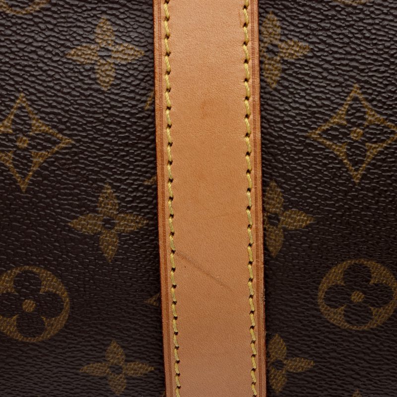 Louis Vuitton Vintage Monogram Canvas Keepall Bandouliere 60 Duffle Bag (SHF-1obcrO) - Image 11