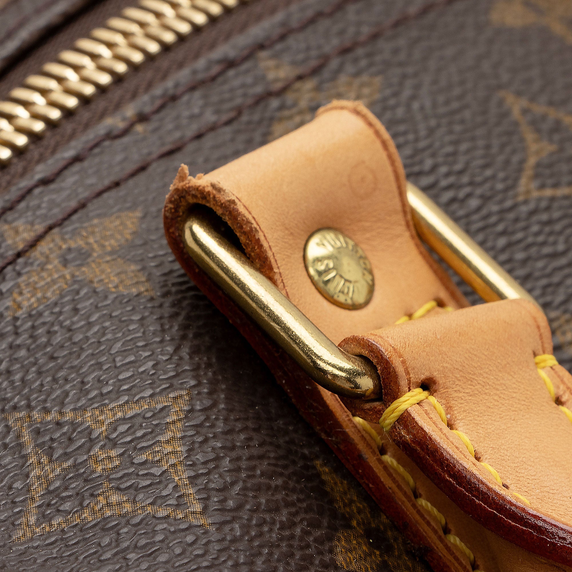 Louis Vuitton Vintage Monogram Canvas Keepall Bandouliere 60 Duffle Bag (SHF-1obcrO) - Image 13