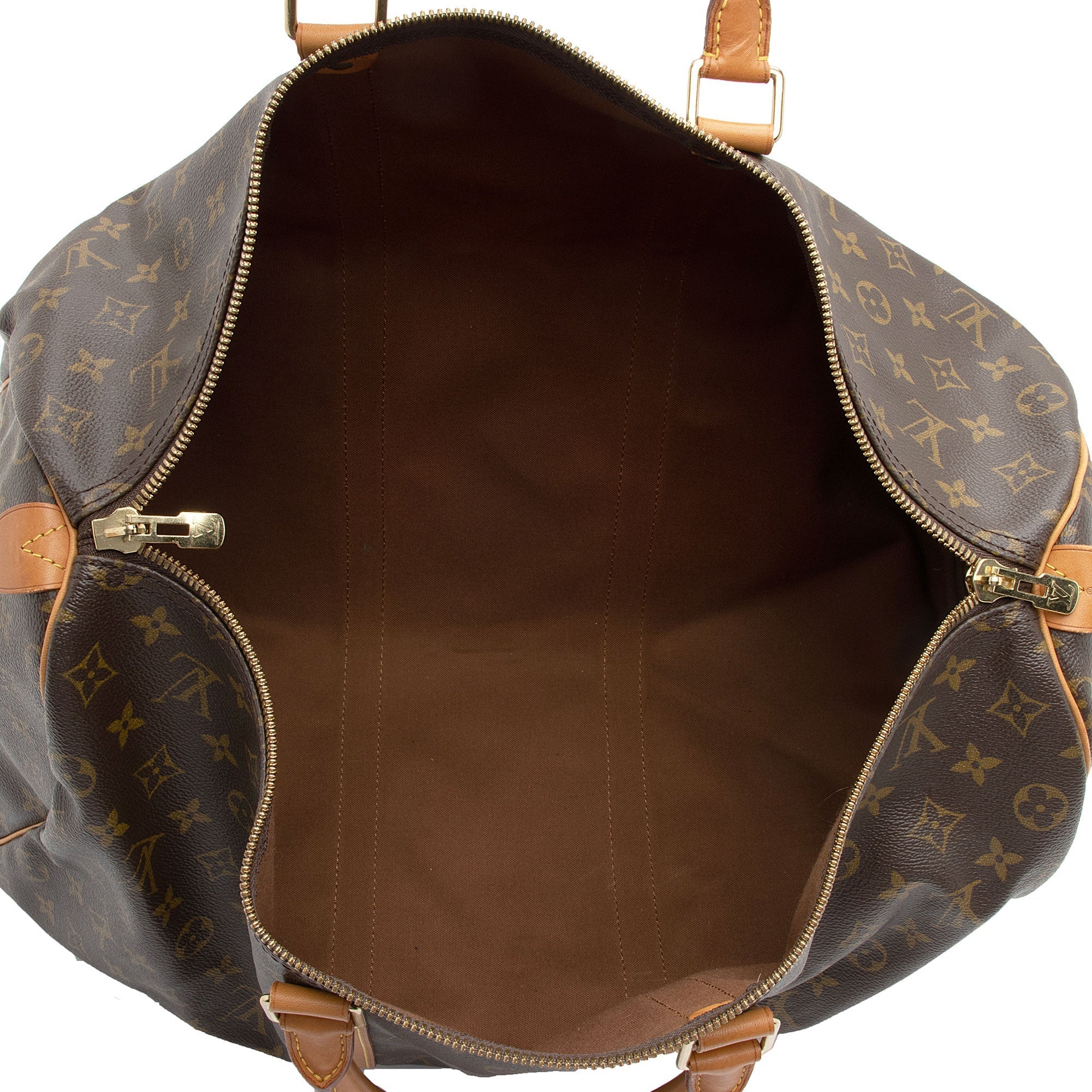Louis Vuitton Vintage Monogram Canvas Keepall Bandouliere 60 Duffle Bag (SHF-1obcrO) - Image 6