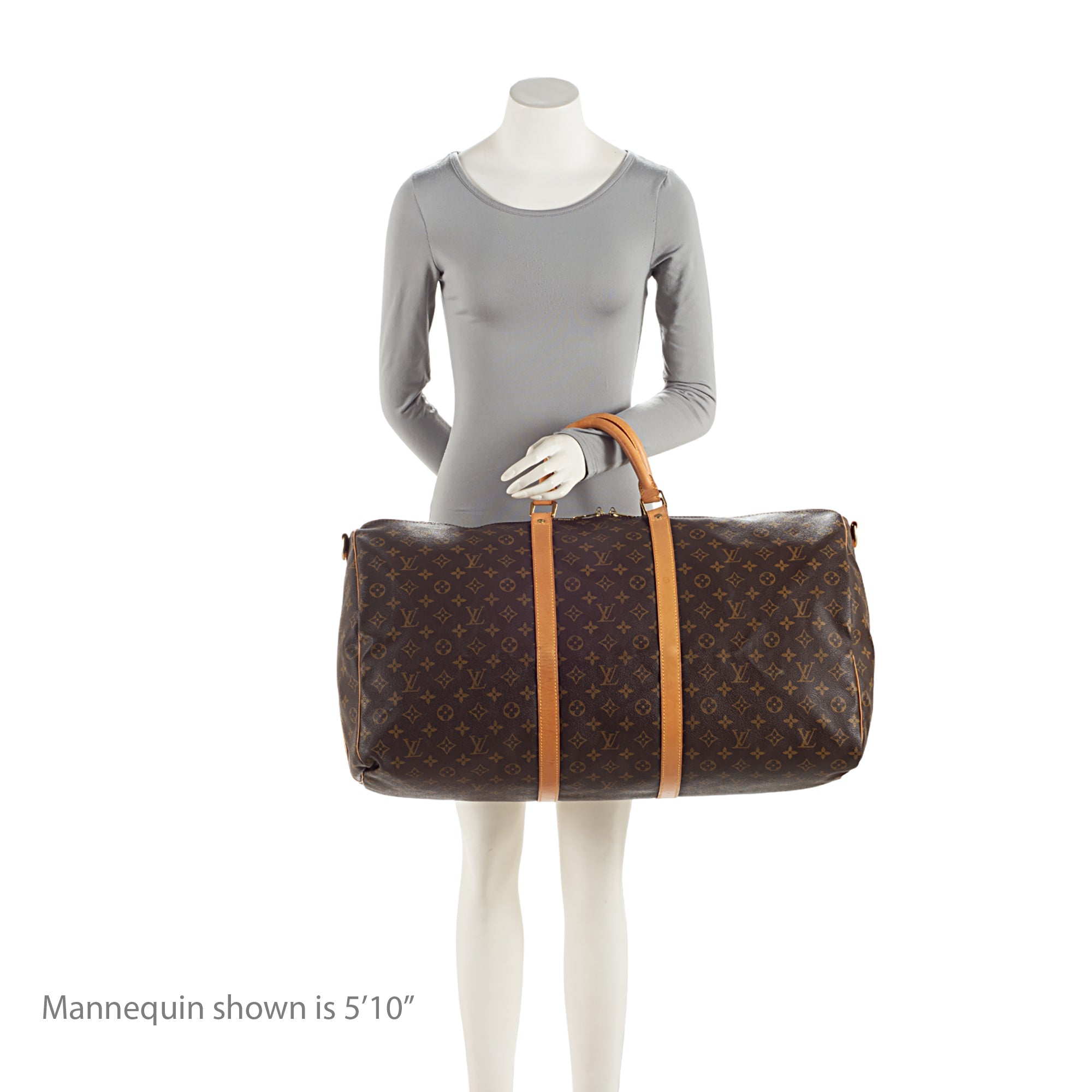 Louis Vuitton Vintage Monogram Canvas Keepall Bandouliere 60 Duffle Bag (SHF-1obcrO) - Image 4