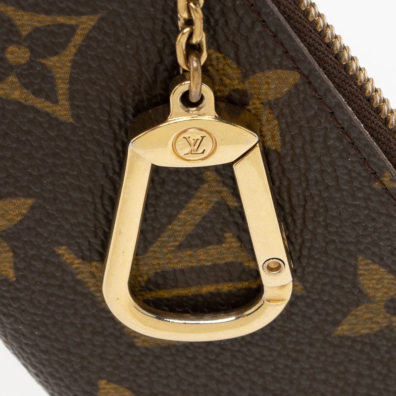 Louis Vuitton Vintage Monogram Canvas Key Pouch (SHF-OnAhFA) - Image 9