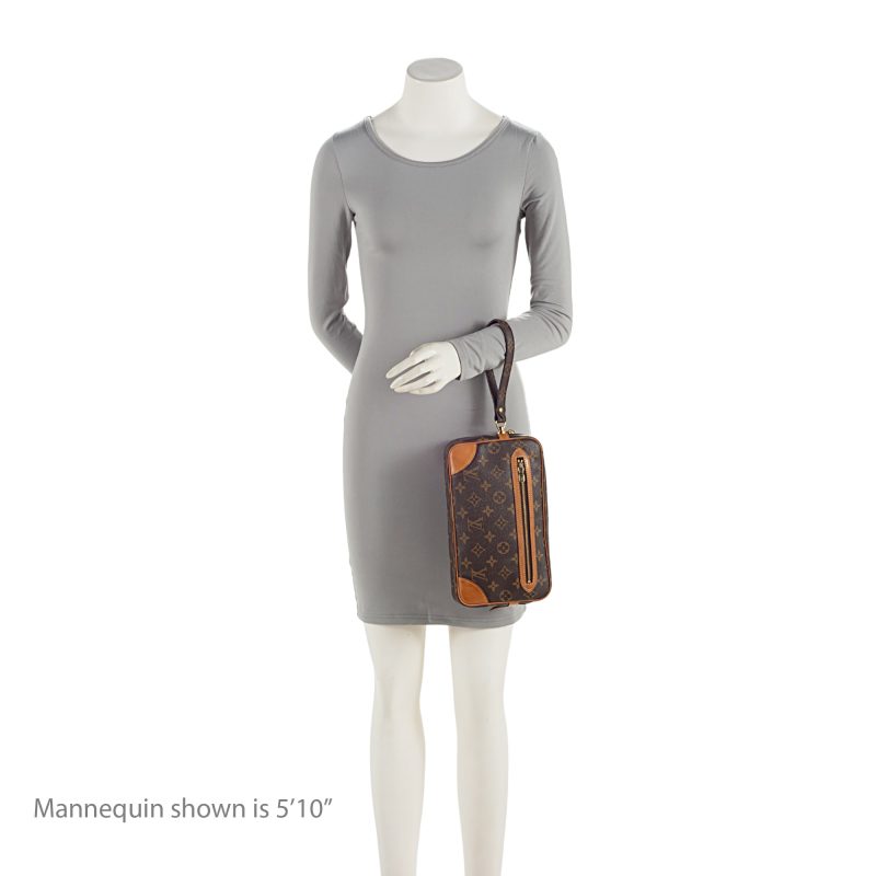 Louis Vuitton Vintage Monogram Canvas Marly Dragonne GM Clutch (SHF-5UeCtK) - Image 4