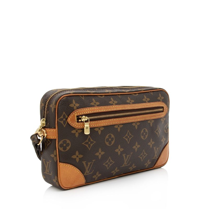 Louis Vuitton Vintage Monogram Canvas Marly Dragonne GM Clutch (SHF-5UeCtK)