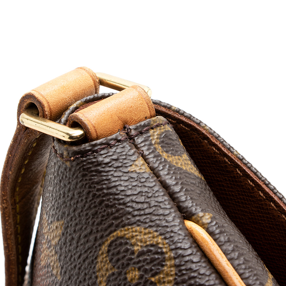 Louis Vuitton Vintage Monogram Canvas Musette Tango Shoulder Bag (SHF-20339) - Image 10