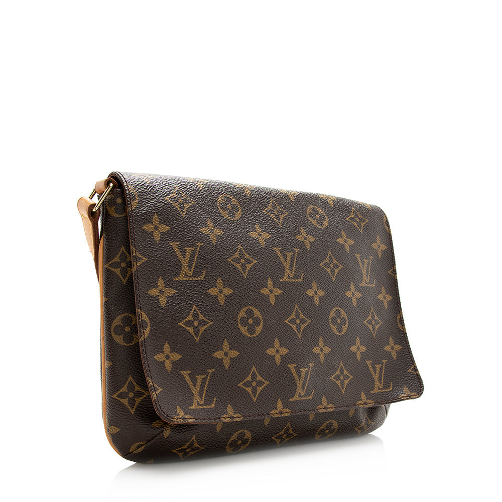 Louis Vuitton Vintage Monogram Canvas Musette Tango Shoulder Bag (SHF-20339)