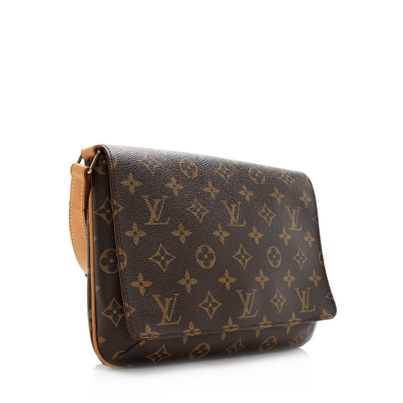 Louis Vuitton Vintage Monogram Canvas Musette Tango Shoulder Bag (SHF-20340)