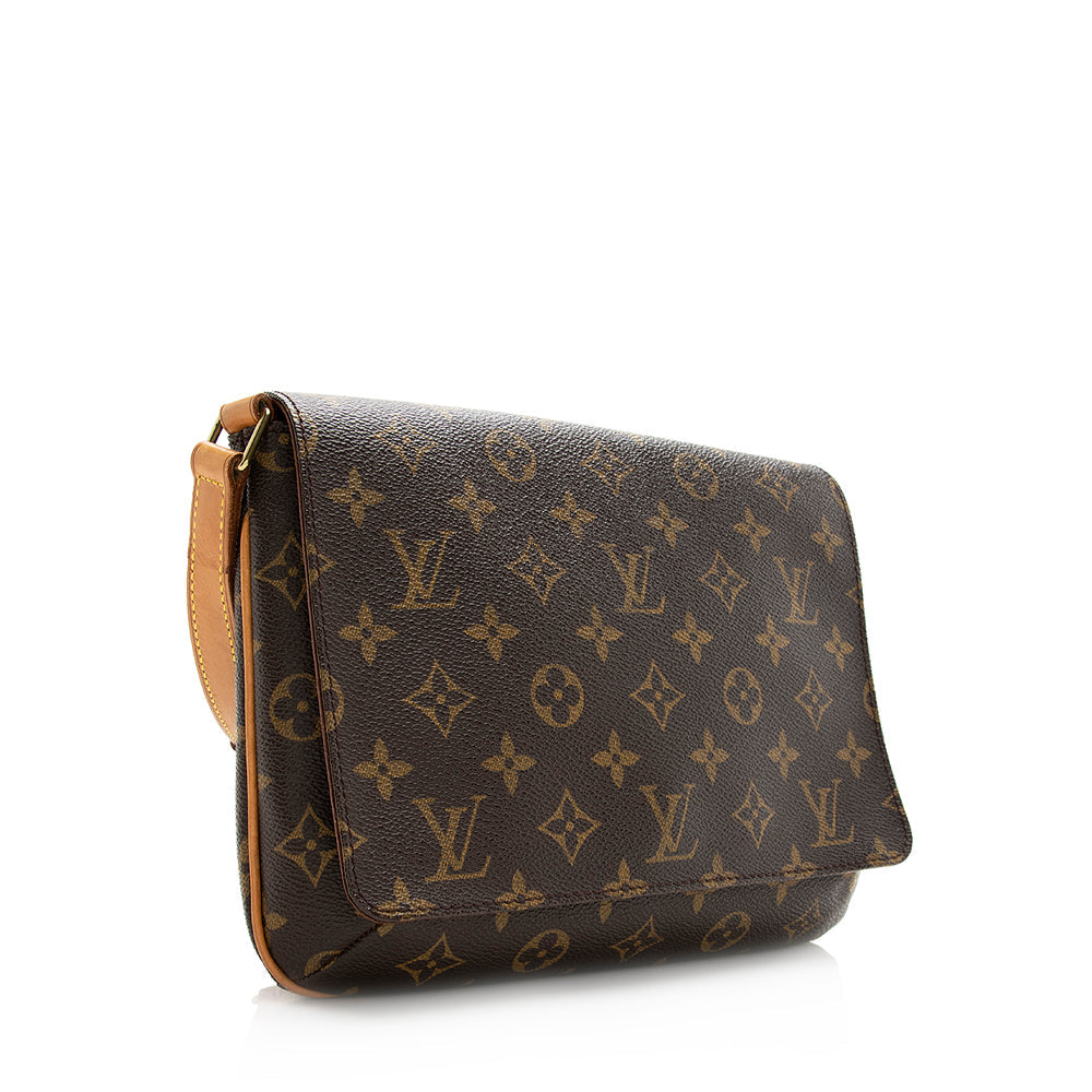 Louis Vuitton Vintage Monogram Canvas Musette Tango Shoulder Bag (SHF-20340)