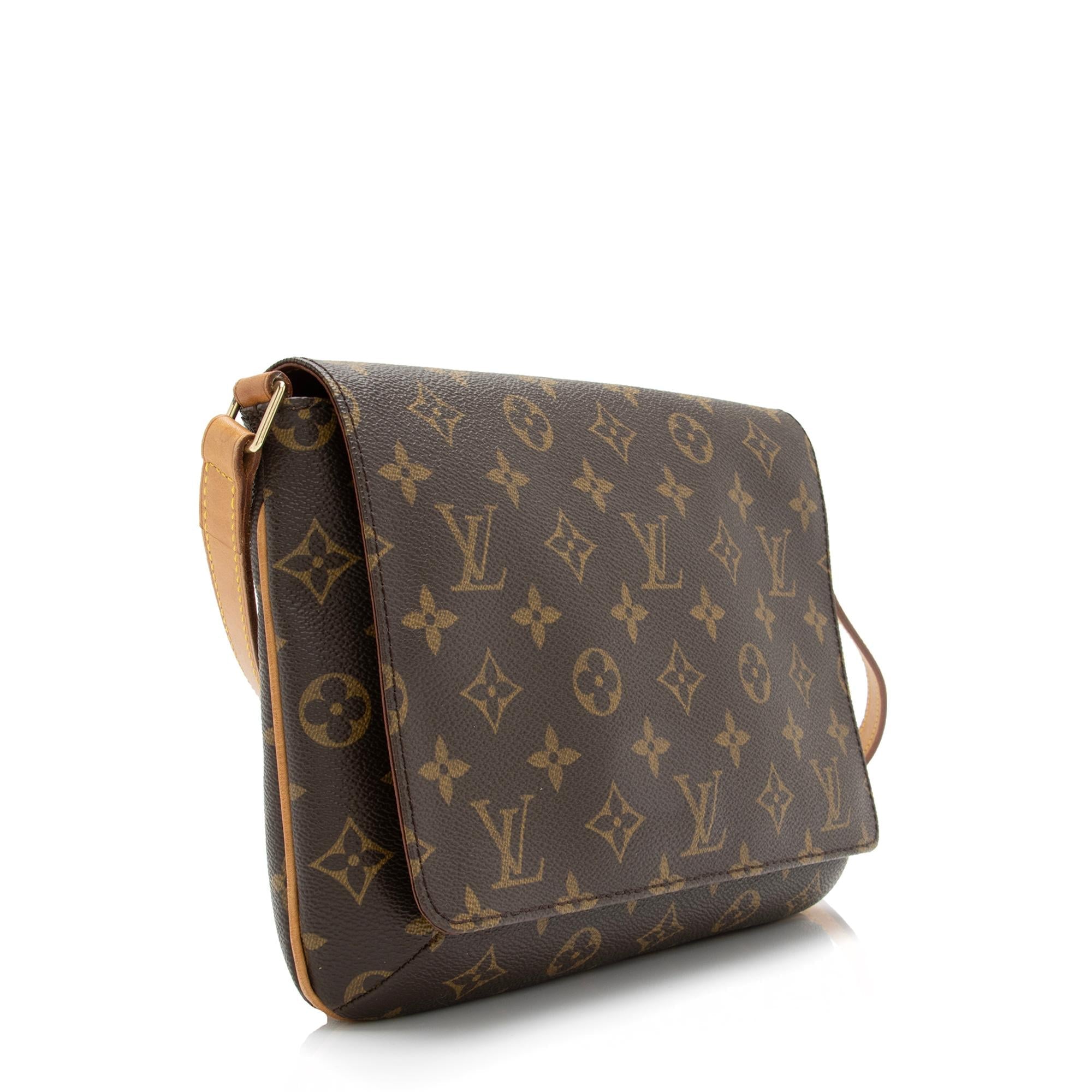 Louis Vuitton Vintage Monogram Canvas Musette Tango Shoulder Bag (SHF-23533)