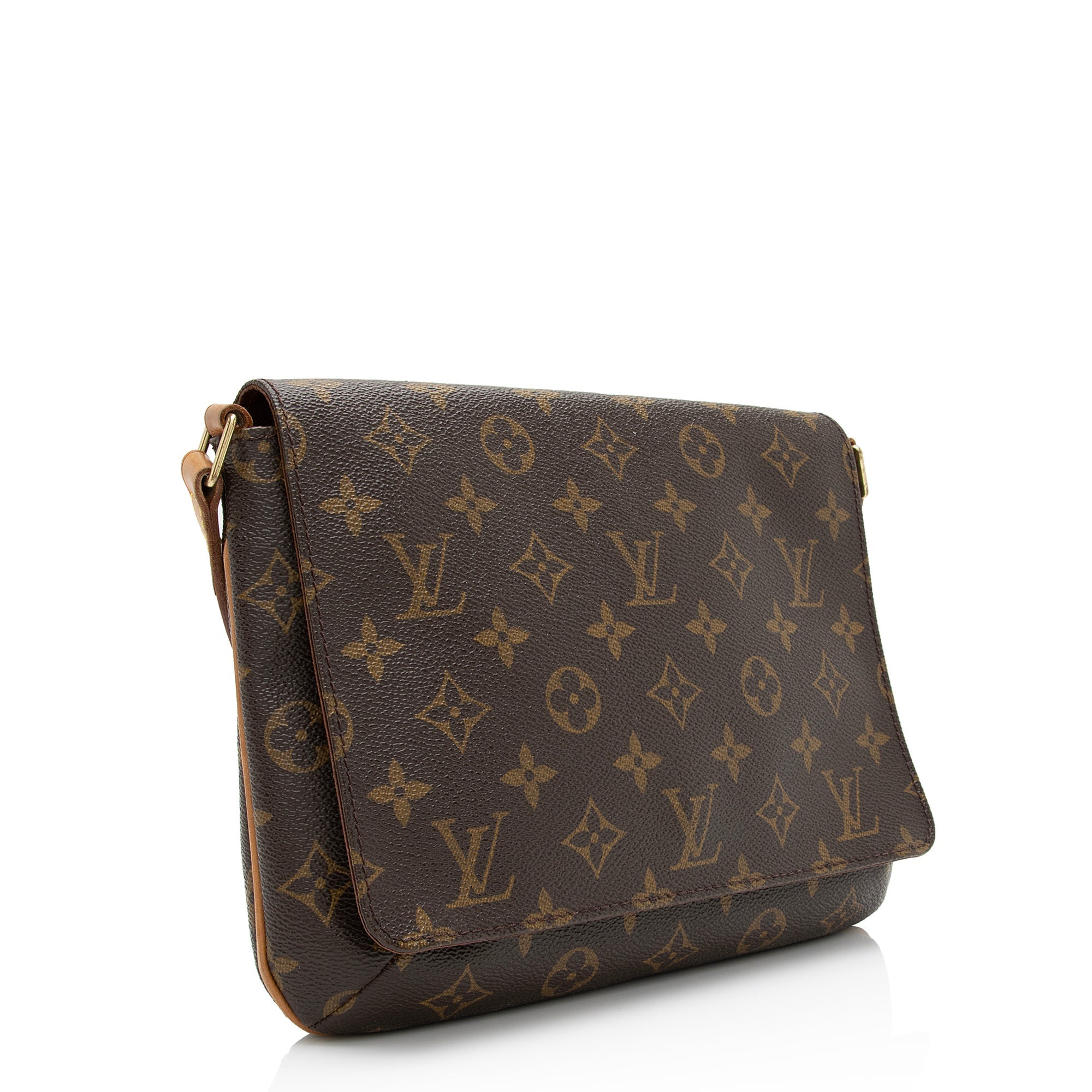Louis Vuitton Vintage Monogram Canvas Musette Tango Shoulder Bag (SHF-vU796M)