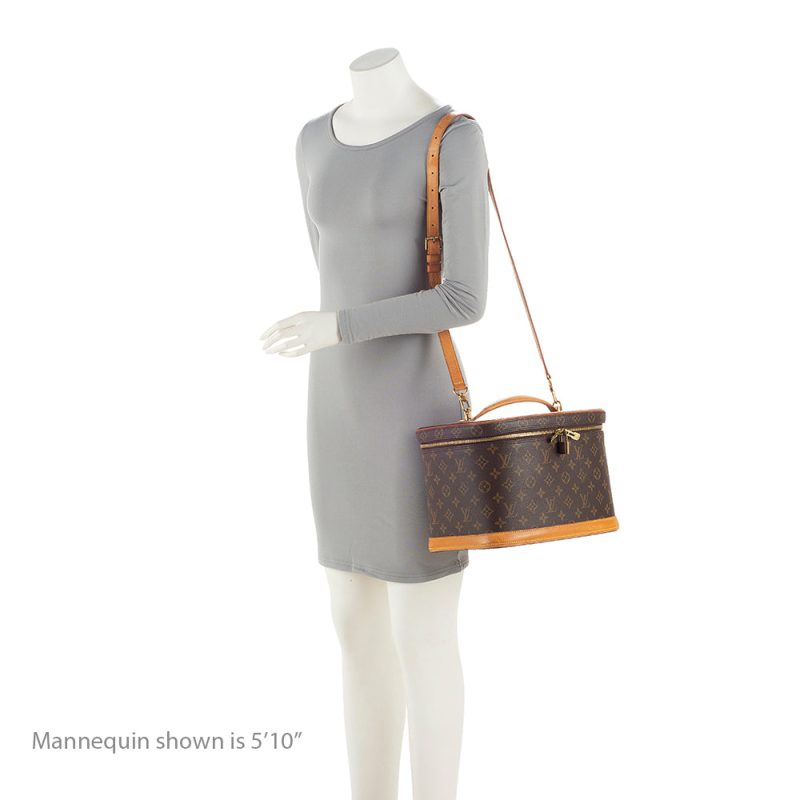 Louis Vuitton Vintage Monogram Canvas Nice Beauty Case (SHF-21409) - Image 4