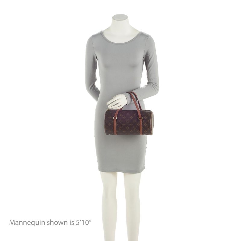 Louis Vuitton Vintage Monogram Canvas Papillon 26 Satchel (SHF-hYjtqU) - Image 4