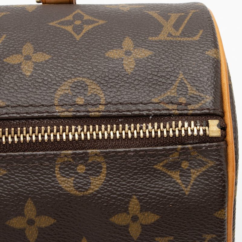 Louis Vuitton Vintage Monogram Canvas Papillon 26 Satchel (SHF-4MPCnf) - Image 12
