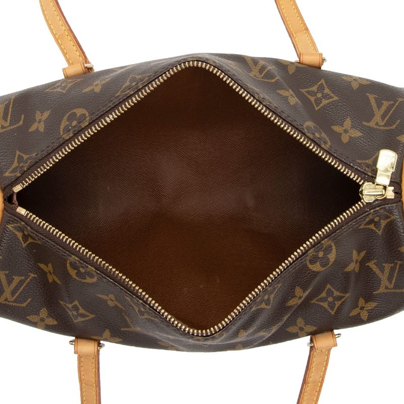 Louis Vuitton Vintage Monogram Canvas Papillon 26 Satchel (SHF-4MPCnf) - Image 6