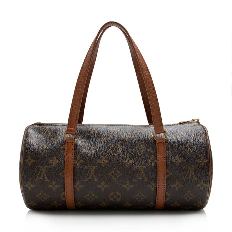 Louis Vuitton Vintage Monogram Canvas Papillon 30 Satchel (SHF-16151) - Image 2
