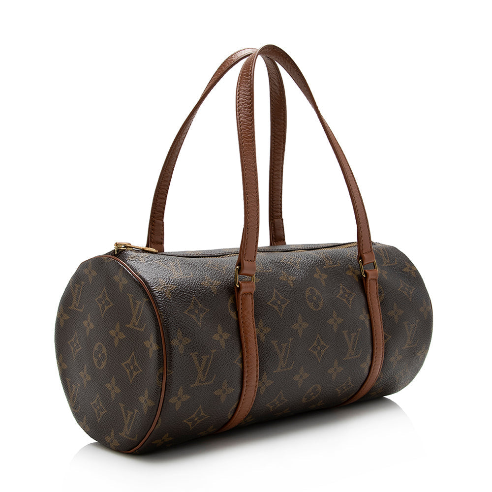 Louis Vuitton Vintage Monogram Canvas Papillon 30 Satchel (SHF-16151)