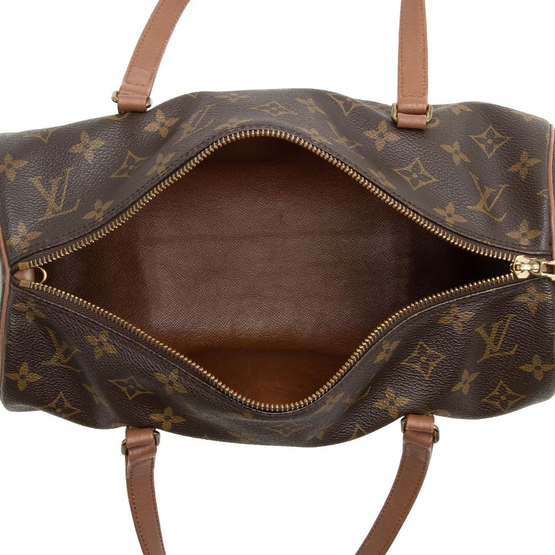 Louis Vuitton Vintage Monogram Canvas Papillon 30 Satchel (SHF-22747) - Image 6
