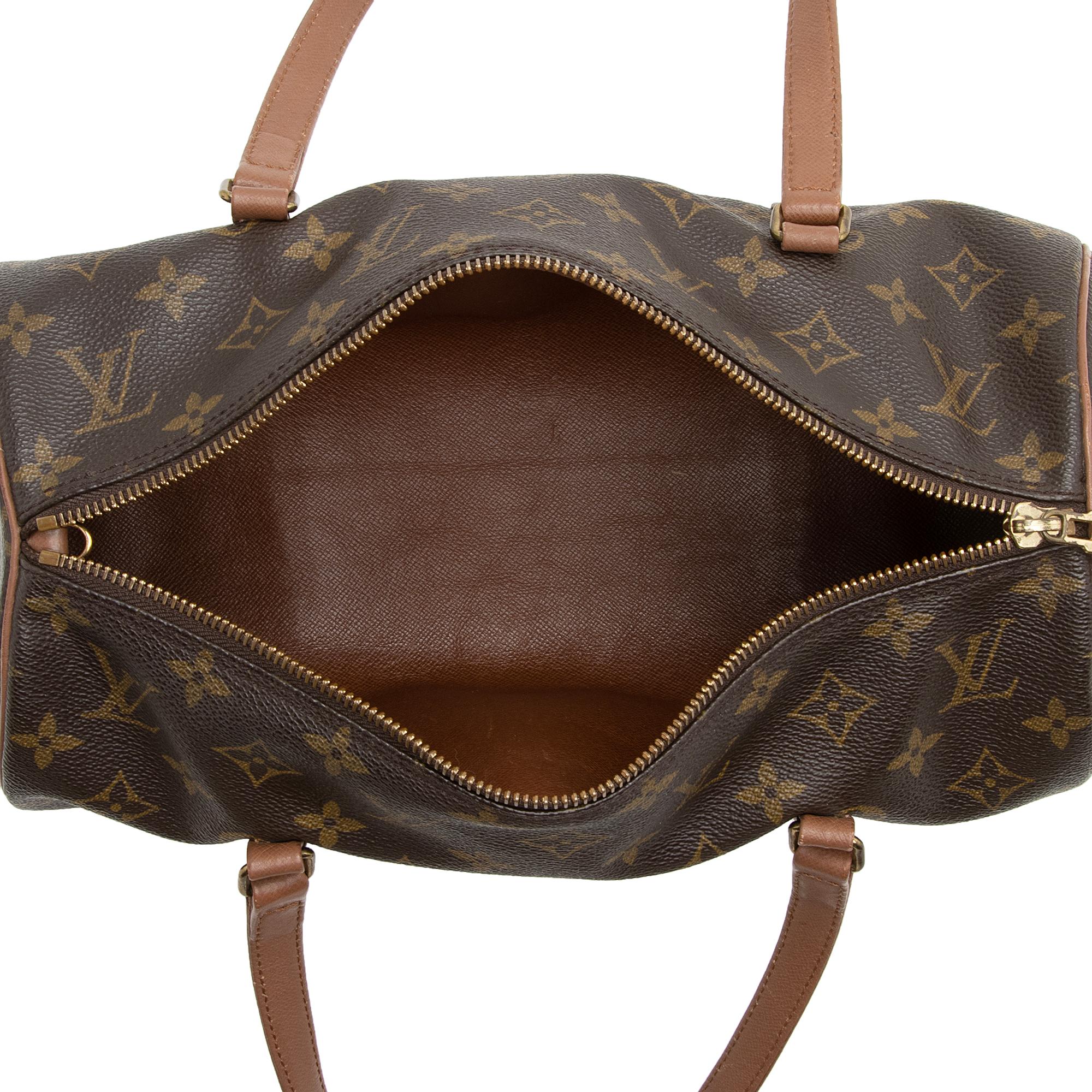 Louis Vuitton Vintage Monogram Canvas Papillon 30 Satchel (SHF-22747) - Image 6
