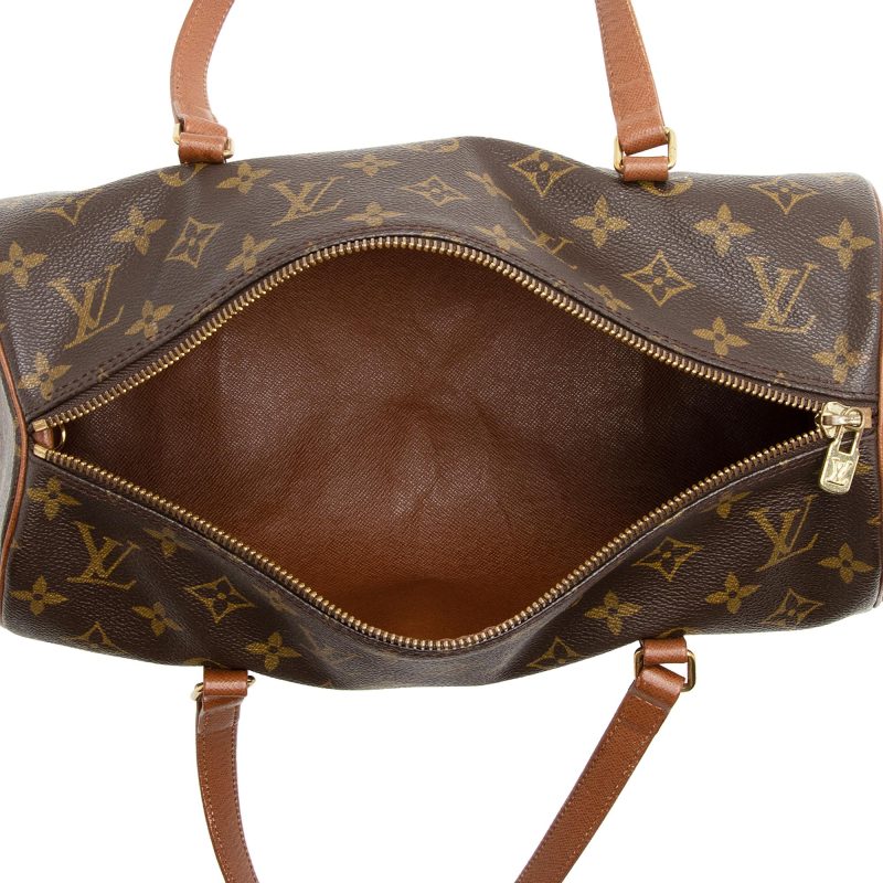 Louis Vuitton Vintage Monogram Canvas Papillon 30 Satchel (SHF-22751) - Image 6