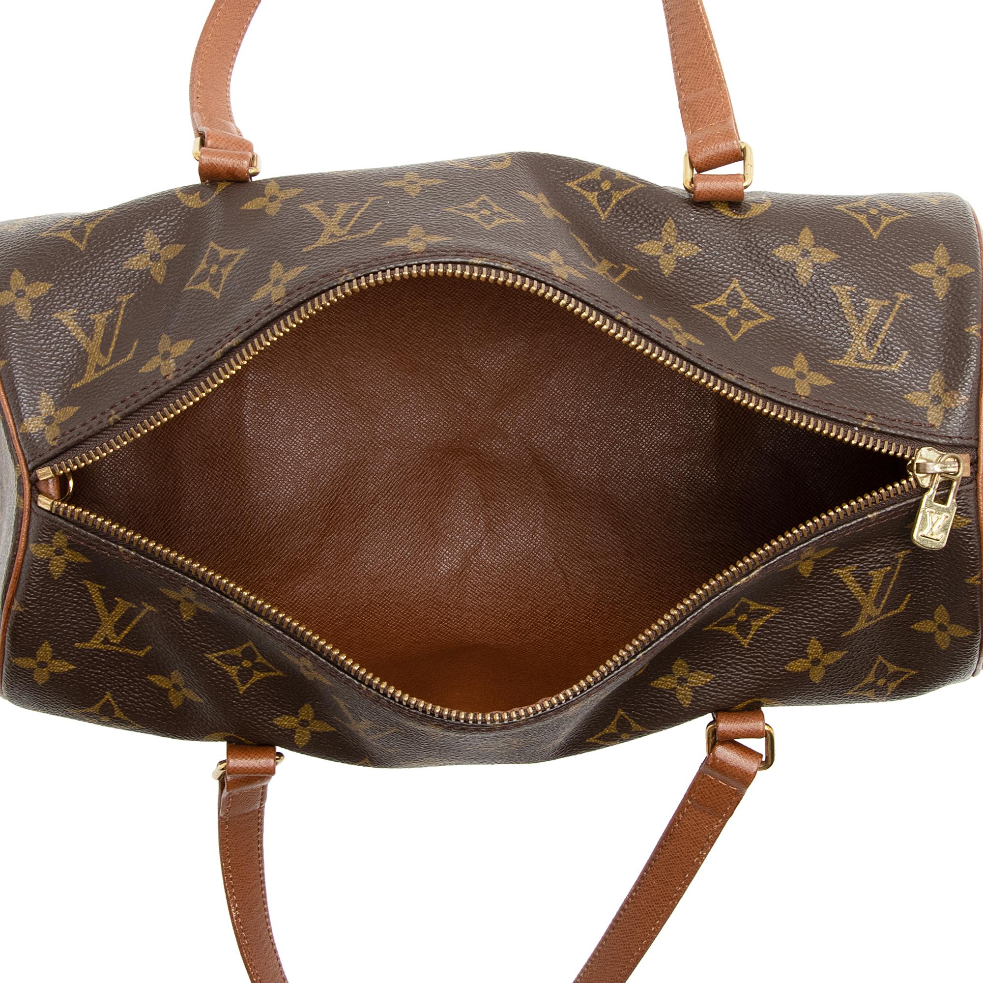 Louis Vuitton Vintage Monogram Canvas Papillon 30 Satchel (SHF-22751) - Image 6
