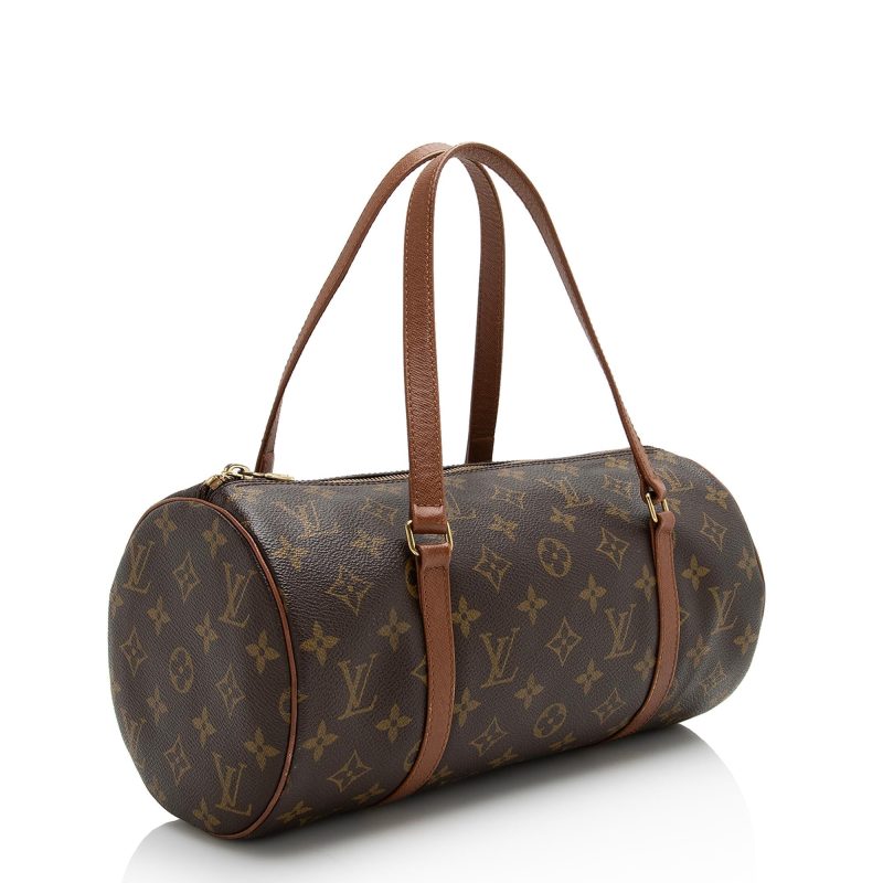 Louis Vuitton Vintage Monogram Canvas Papillon 30 Satchel (SHF-22751)