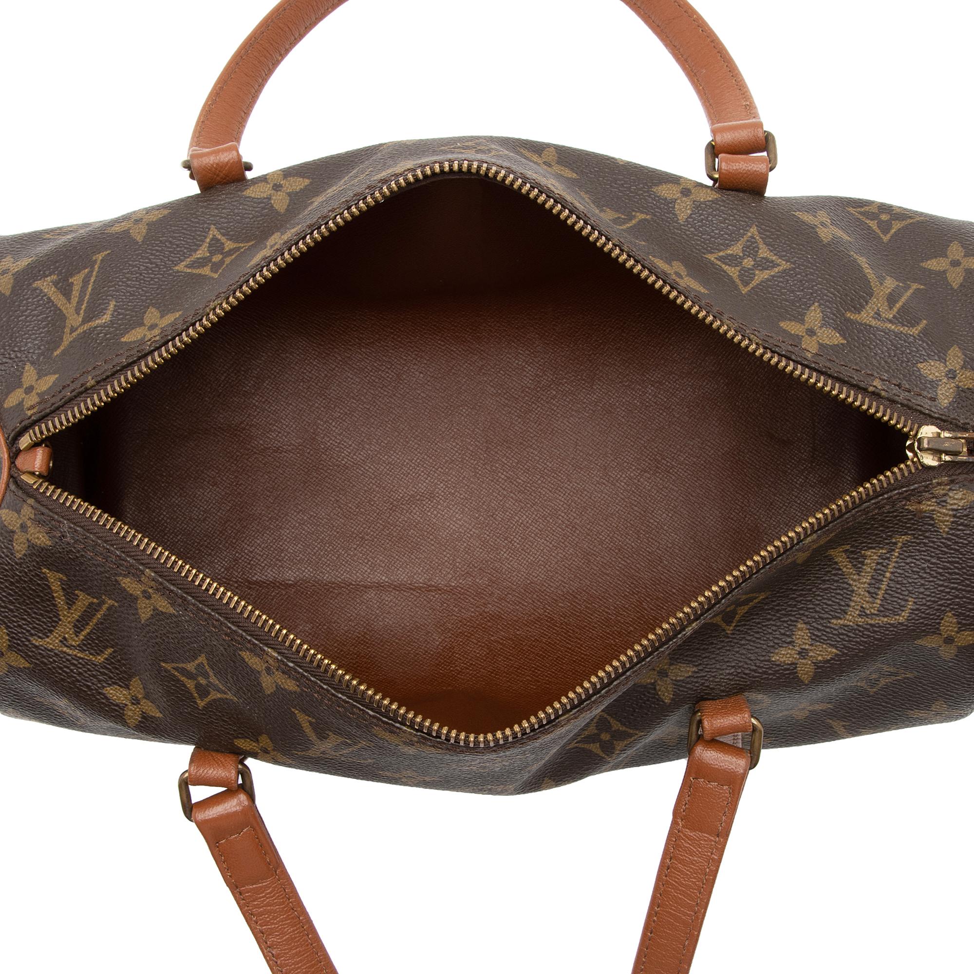 Louis Vuitton Vintage Monogram Canvas Papillon 30 Satchel (SHF-WkMAHy) - Image 6