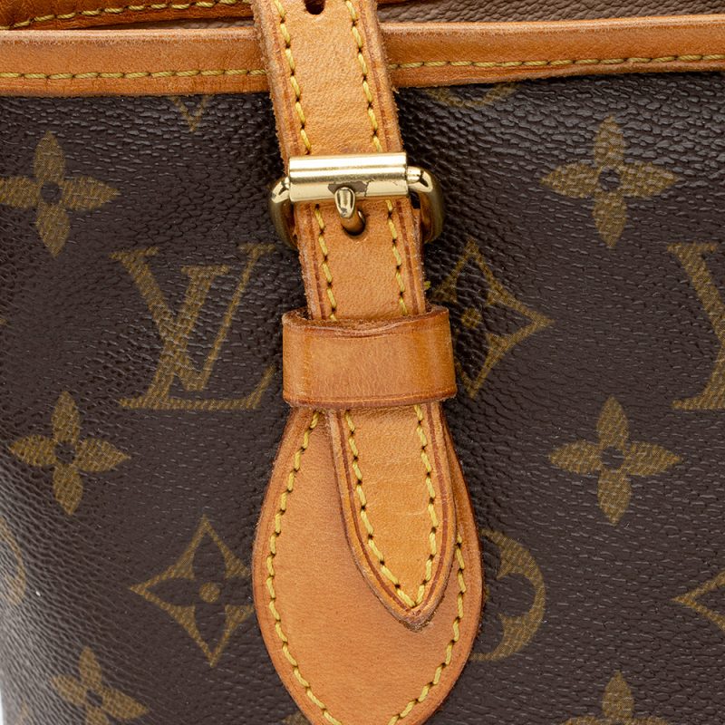 Louis Vuitton Vintage Monogram Canvas Petit Bucket Tote (SHF-21631) - Image 13