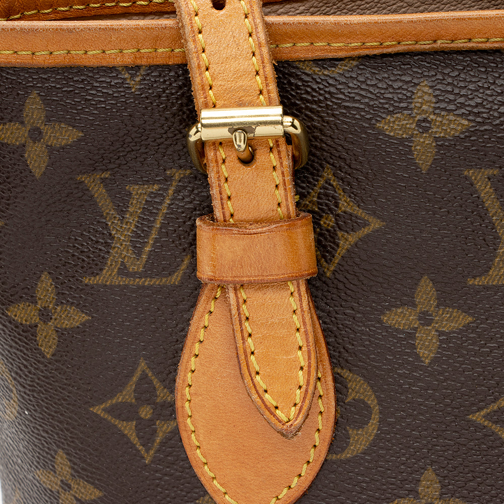 Louis Vuitton Vintage Monogram Canvas Petit Bucket Tote (SHF-21631) - Image 13
