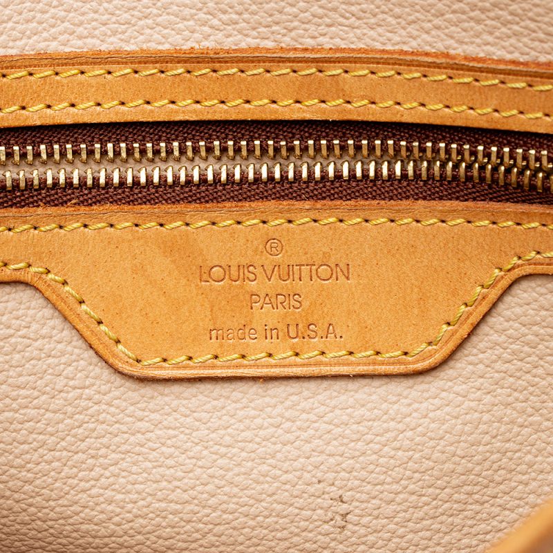Louis Vuitton Vintage Monogram Canvas Petit Bucket Tote (SHF-21631) - Image 7
