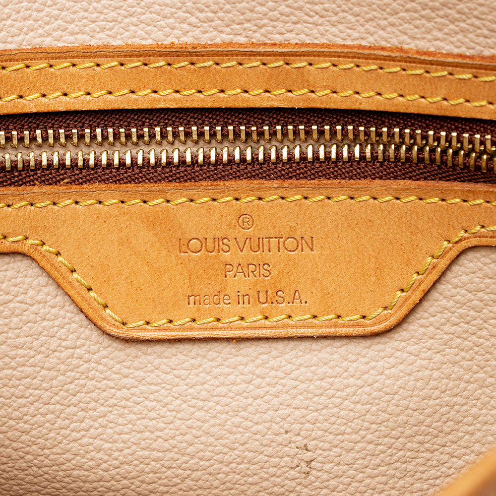 Louis Vuitton Vintage Monogram Canvas Petit Bucket Tote (SHF-21631) - Image 7