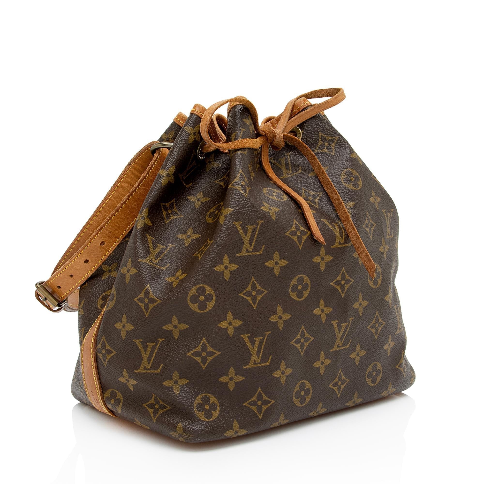Louis Vuitton Vintage Monogram Canvas Petit Noe Shoulder Bag (SHF-IAw79k)