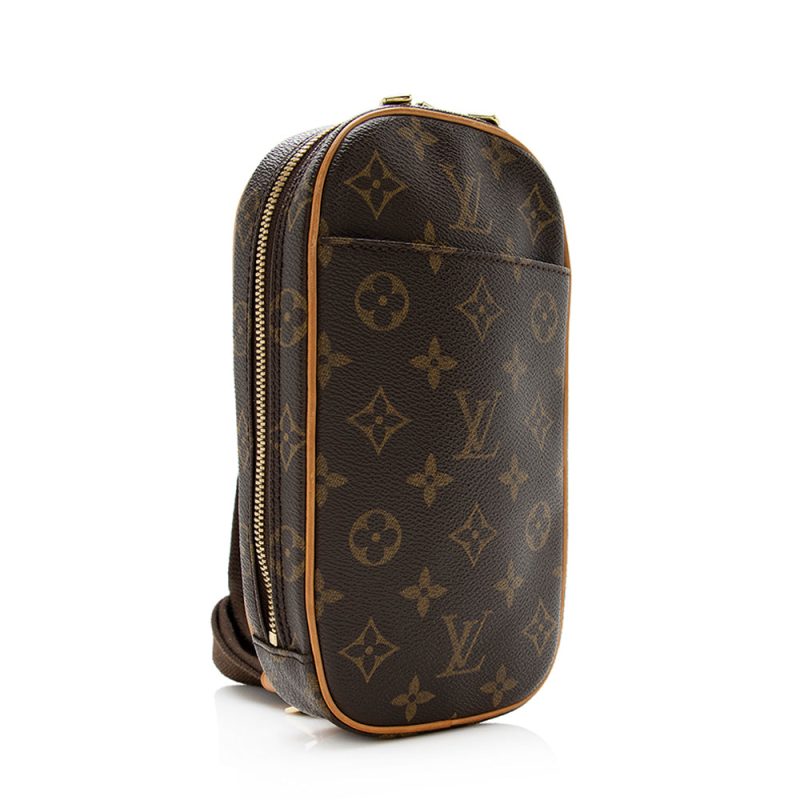 Louis Vuitton Vintage Monogram Canvas Pochette Gange Sling Bag (SHF-20873)