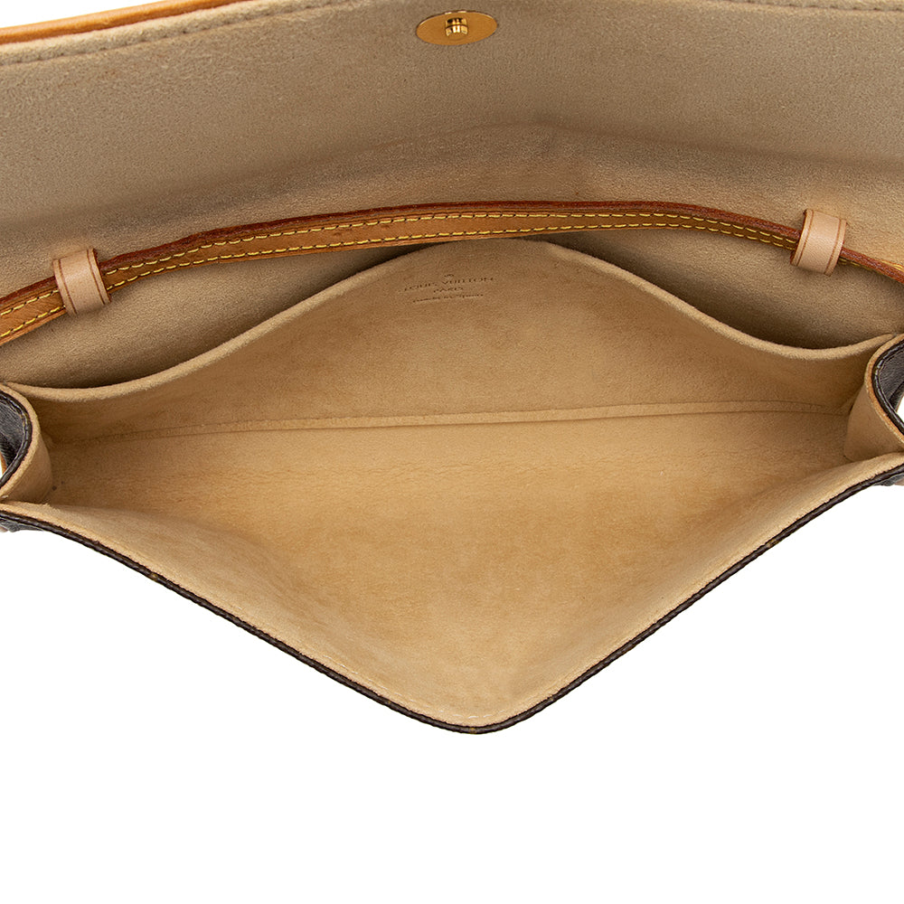 Louis Vuitton Vintage Monogram Canvas Pochette Twin GM Shoulder Bag (SHF-18399) - Image 6