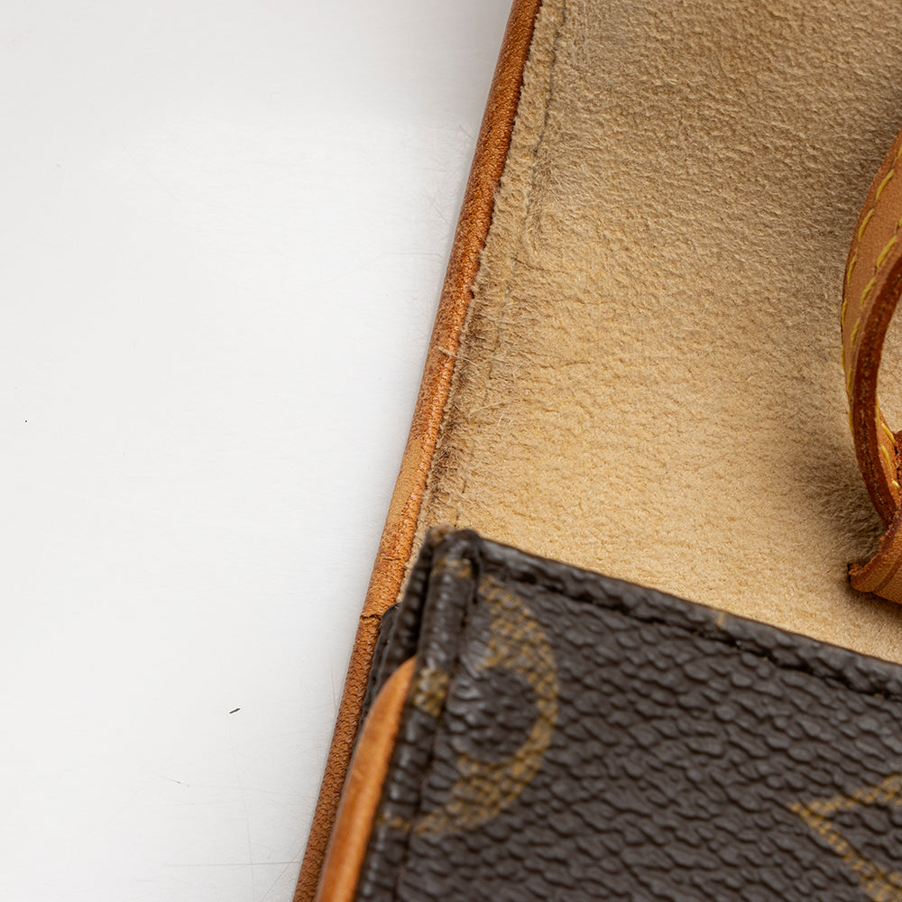 Louis Vuitton Vintage Monogram Canvas Pochette Twin GM Shoulder Bag (SHF-20305) - Image 10