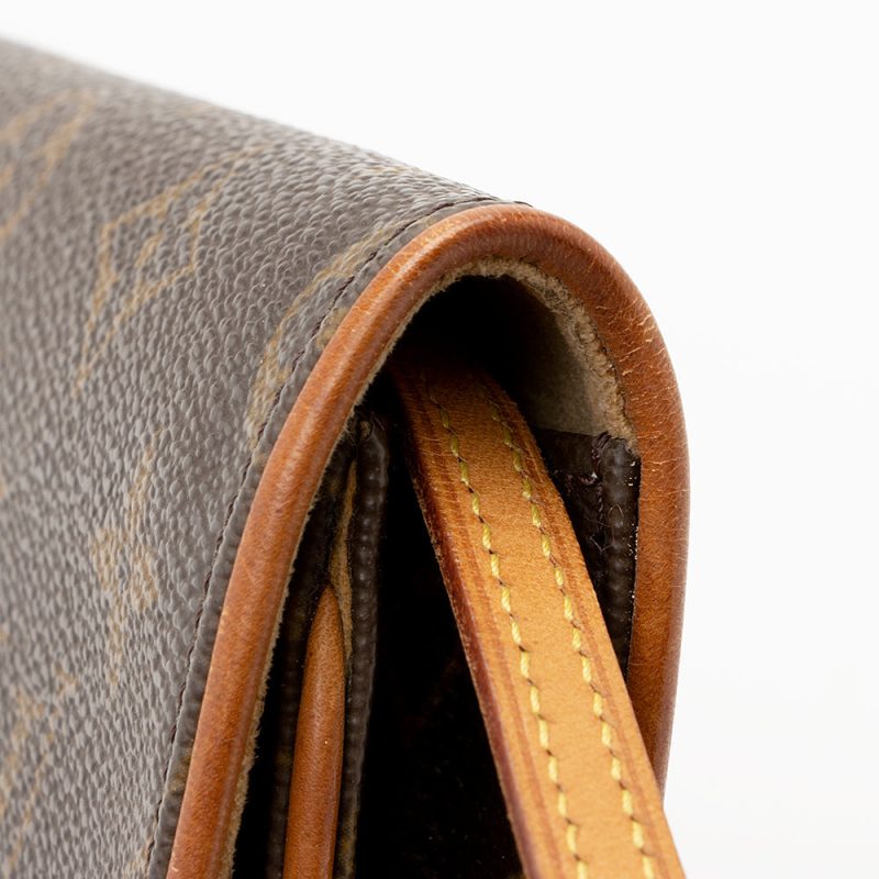 Louis Vuitton Vintage Monogram Canvas Pochette Twin GM Shoulder Bag (SHF-20791) - Image 14