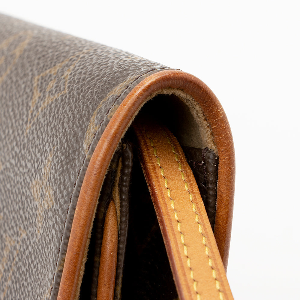 Louis Vuitton Vintage Monogram Canvas Pochette Twin GM Shoulder Bag (SHF-20791) - Image 14