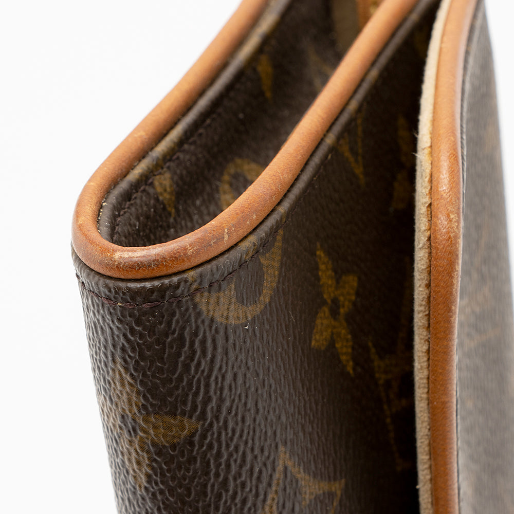 Louis Vuitton Vintage Monogram Canvas Pochette Twin GM Shoulder Bag (SHF-20791) - Image 15