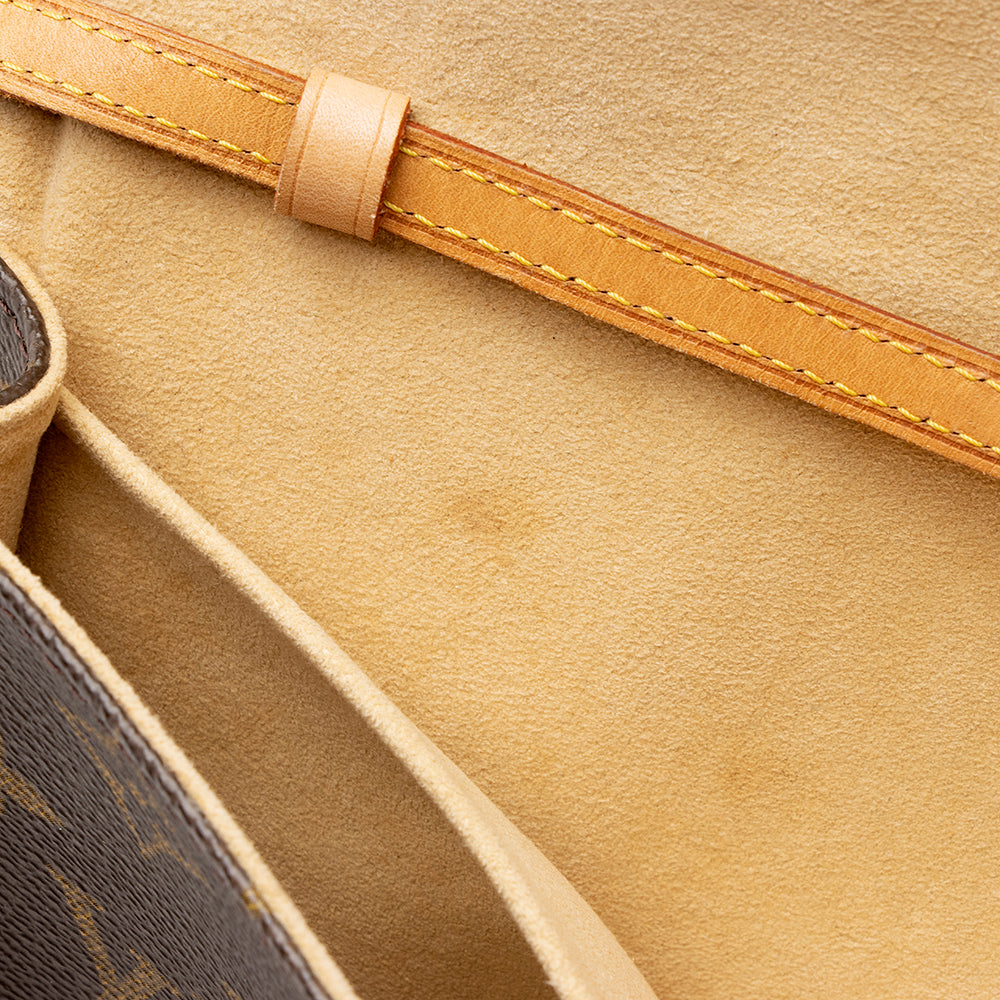 Louis Vuitton Vintage Monogram Canvas Pochette Twin GM Shoulder Bag (SHF-20792) - Image 9