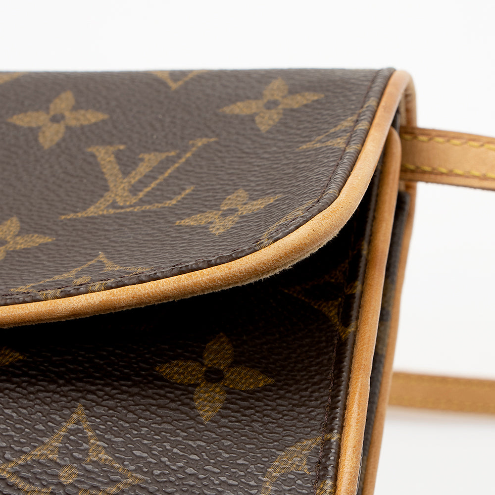 Louis Vuitton Vintage Monogram Canvas Pochette Twin GM Shoulder Bag (SHF-20792) - Image 12
