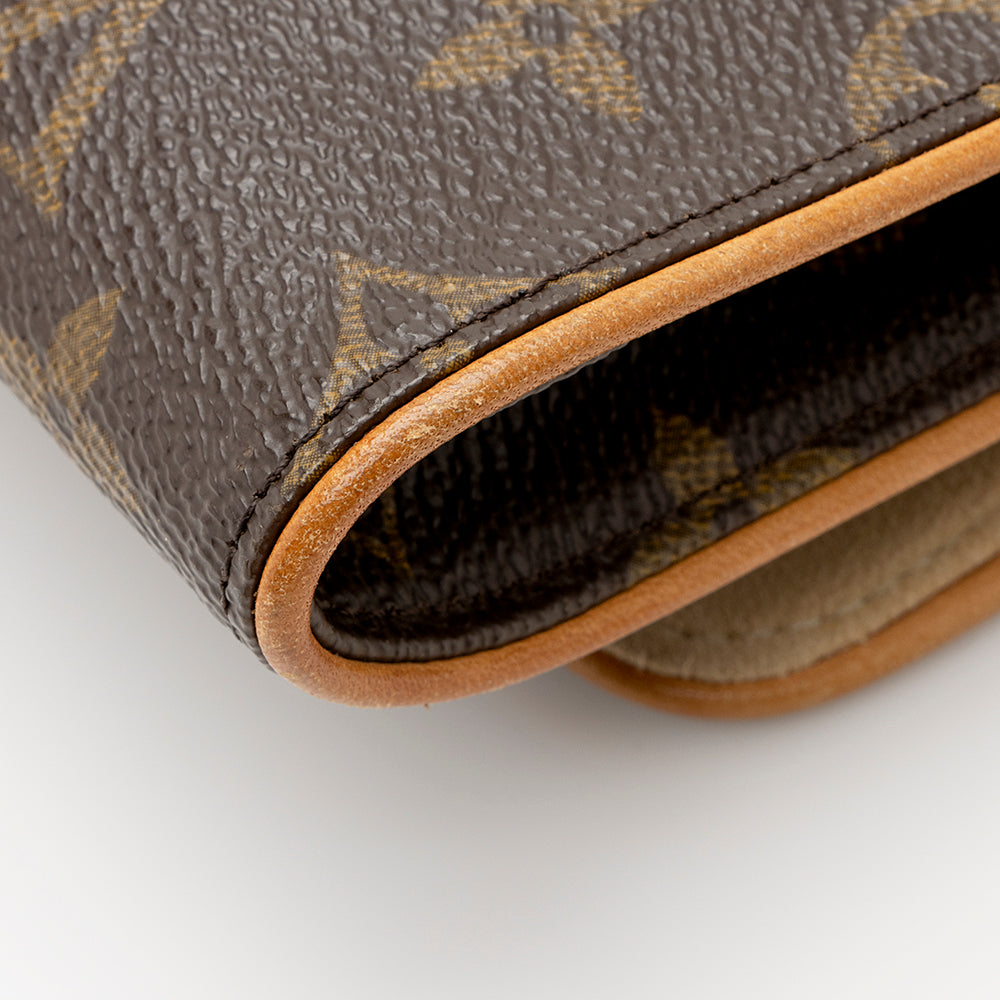 Louis Vuitton Vintage Monogram Canvas Pochette Twin GM Shoulder Bag (SHF-20793) - Image 10