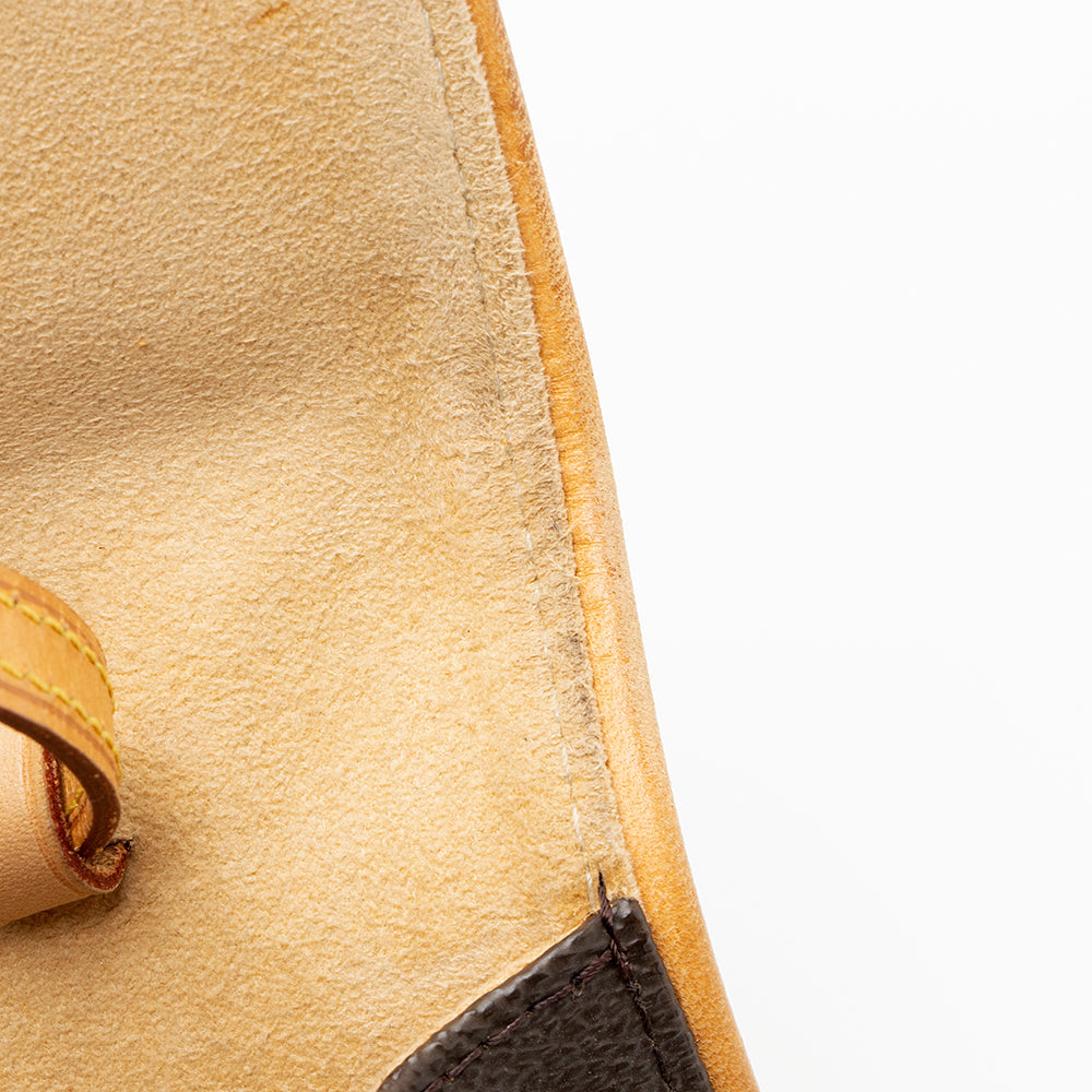 Louis Vuitton Vintage Monogram Canvas Pochette Twin GM Shoulder Bag (SHF-20795) - Image 10