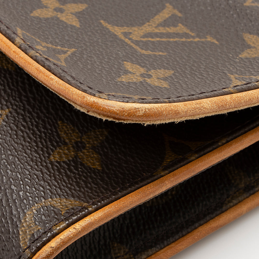 Louis Vuitton Vintage Monogram Canvas Pochette Twin GM Shoulder Bag (SHF-20795) - Image 16