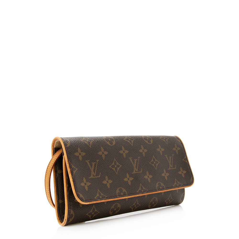 Louis Vuitton Vintage Monogram Canvas Pochette Twin GM Shoulder Bag (SHF-sPqK9d) - Image 8