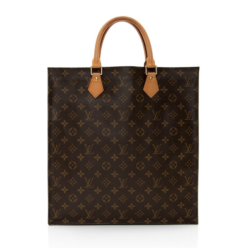 Louis Vuitton Vintage Monogram Canvas Sac Plat Tote (SHF-20209) - Image 2