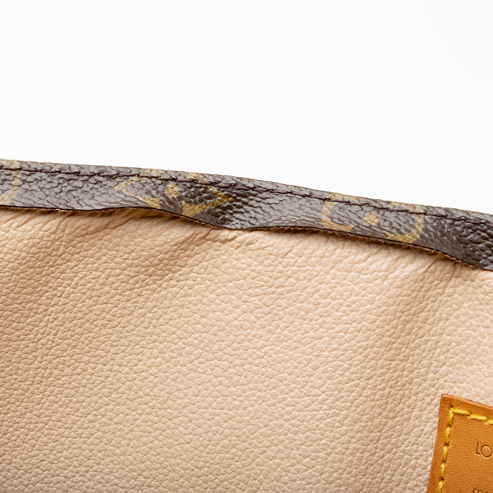 Louis Vuitton Vintage Monogram Canvas Sac Plat Tote (SHF-20209) - Image 8
